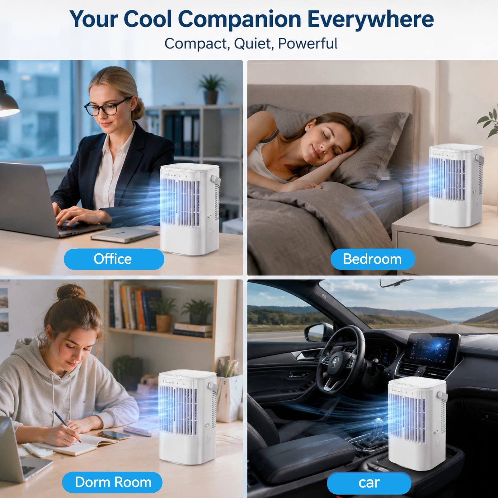 Climatiseur portable 7 couleurs